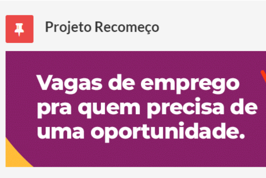 O projeto Recomeço é uma iniciativa do governo estadual, elaborada pela SEDESE, para fomentar a empregabilidade entre os públicos considerados vulneráveis