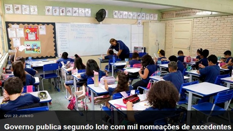 EDUCAÇÃO: Governo publica segundo lote com mil nomeações de excedentes aprovados no concurso da Educação