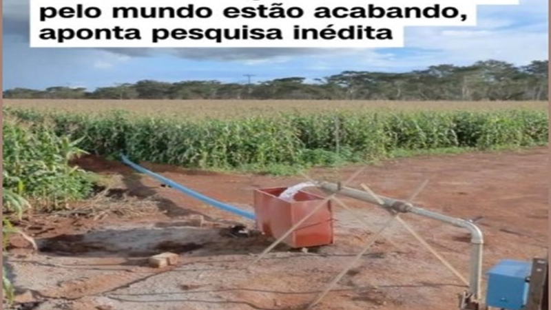 ÁGUA: Pesquisa inédita aponta que reservas subterrâneas de água estão acabando