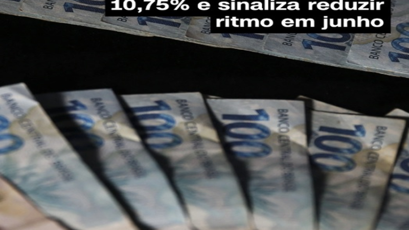 SELIC A 10,75% AO ANO