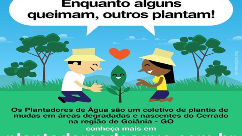 ÁGUA, SUA LINDA: O Instituto Plantadores de Água (@plantadoresdeagua) está fazendo a diferença em Goiânia com seu trabalho de restauração de parques urbanos.