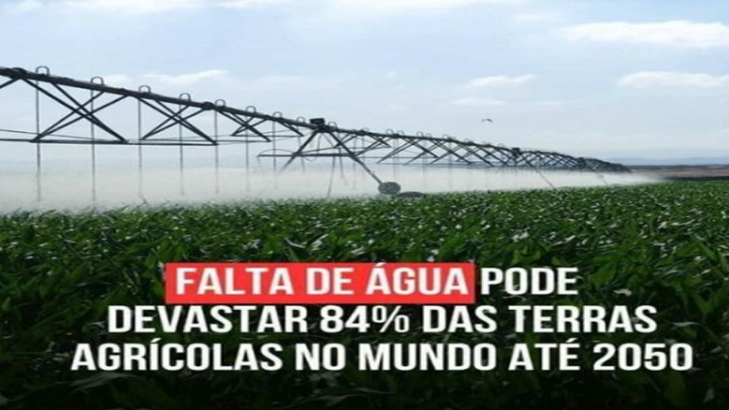 PROBLEMA: Consumo – A agricultura consome muita água doce, mas é preciso passar informações corretas sobre esse consumo.