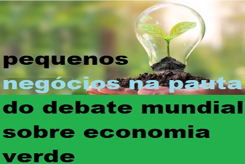 ECONOMIA VERDE: Sebrae coloca pequenos negócios na pauta do debate mundial sobre economia verde e a nova industrialização