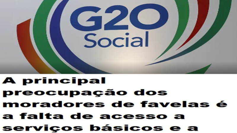 DIREITOS HUMANOS: Falta de serviços básicos preocupa periferias, aponta G20 Favelas.