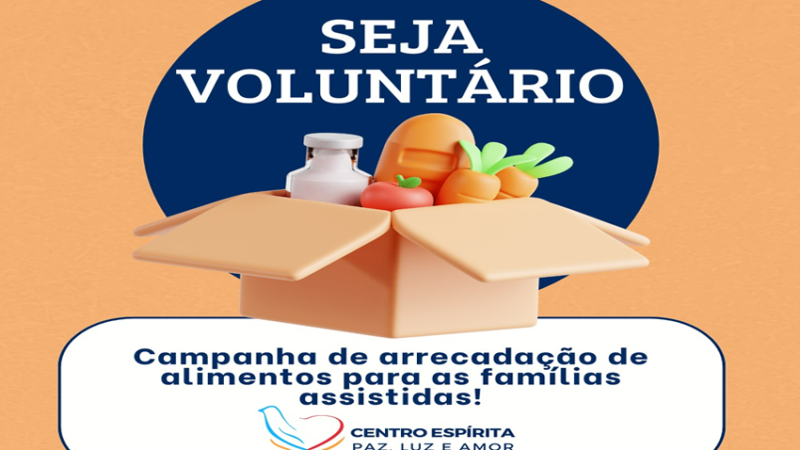 SEJA VOLUNTÁRIO – Centro Espírita Paz Luz e Amor!