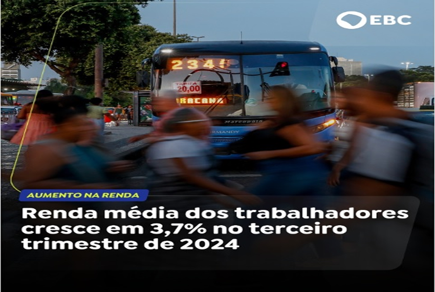 AUMENTO NA RENDA | O Instituto de Pesquisa Econômica Aplicada (Ipea) divulgou um estudo nesta sexta-feira (6) mostrando que a renda habitual média teve um crescimento de 3,7%.