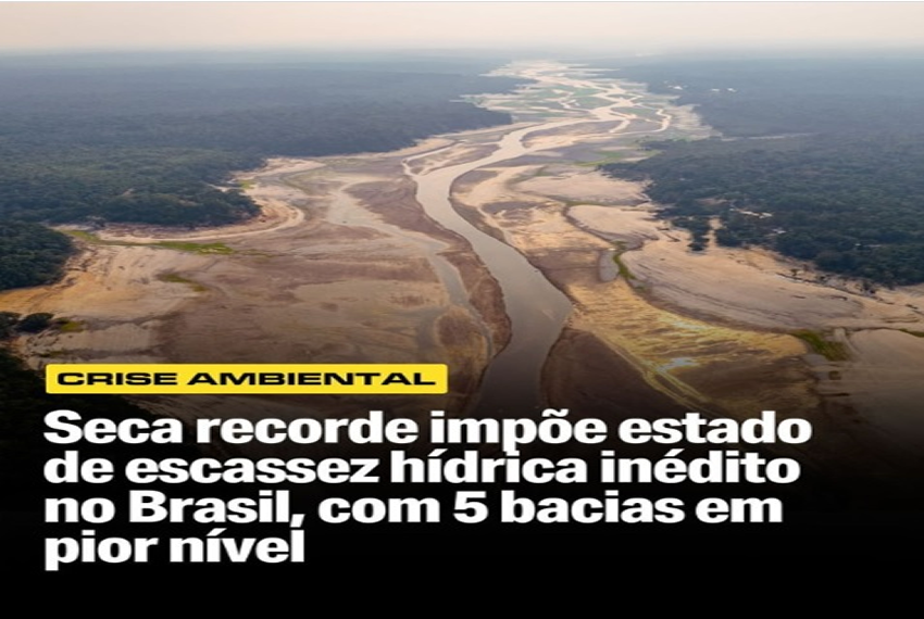 CRISE: As mudanças climáticas resultaram em um cenário trágico e recorde para os rios brasileiros em 2024.