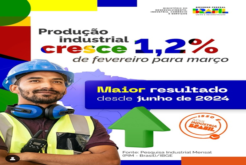 PRODUÇÃO: ððCrescimento na produção industrial é a NIB em ação.