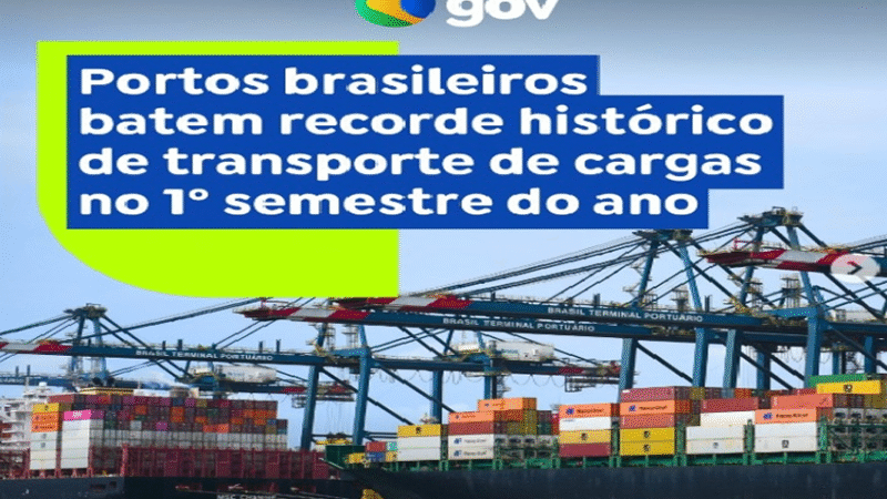 PORTOS BATEM RECORDE NO 1º SEMESTRE