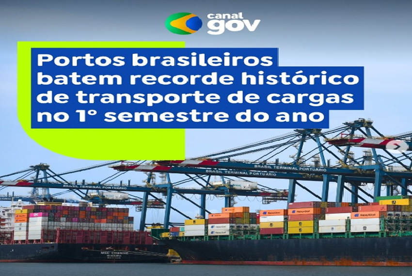 PORTOS BATEM RECORDE NO 1º SEMESTRE