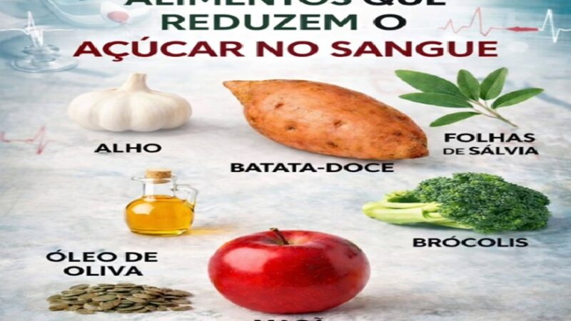 ð©¸ Alimentos que ajudam a reduzir o açúcar no sangue