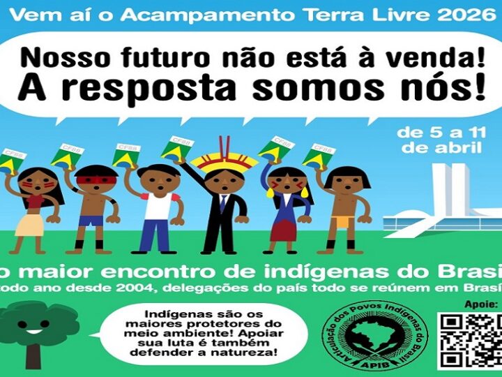 O Acampamento Terra Livre 2026, maior mobilização indígena do Brasil, ocorrerá de 5 a 11 de abril em Brasília.
