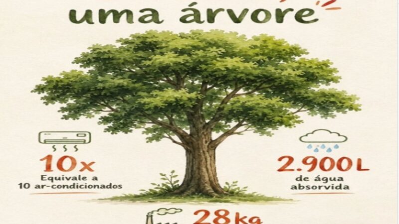 ARVORE: Antes de existir o ar-condicionado, já existiam as árvores. ð³