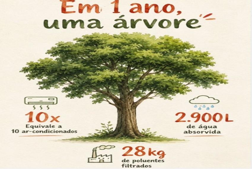 ARVORE: Antes de existir o ar-condicionado, já existiam as árvores. ð³